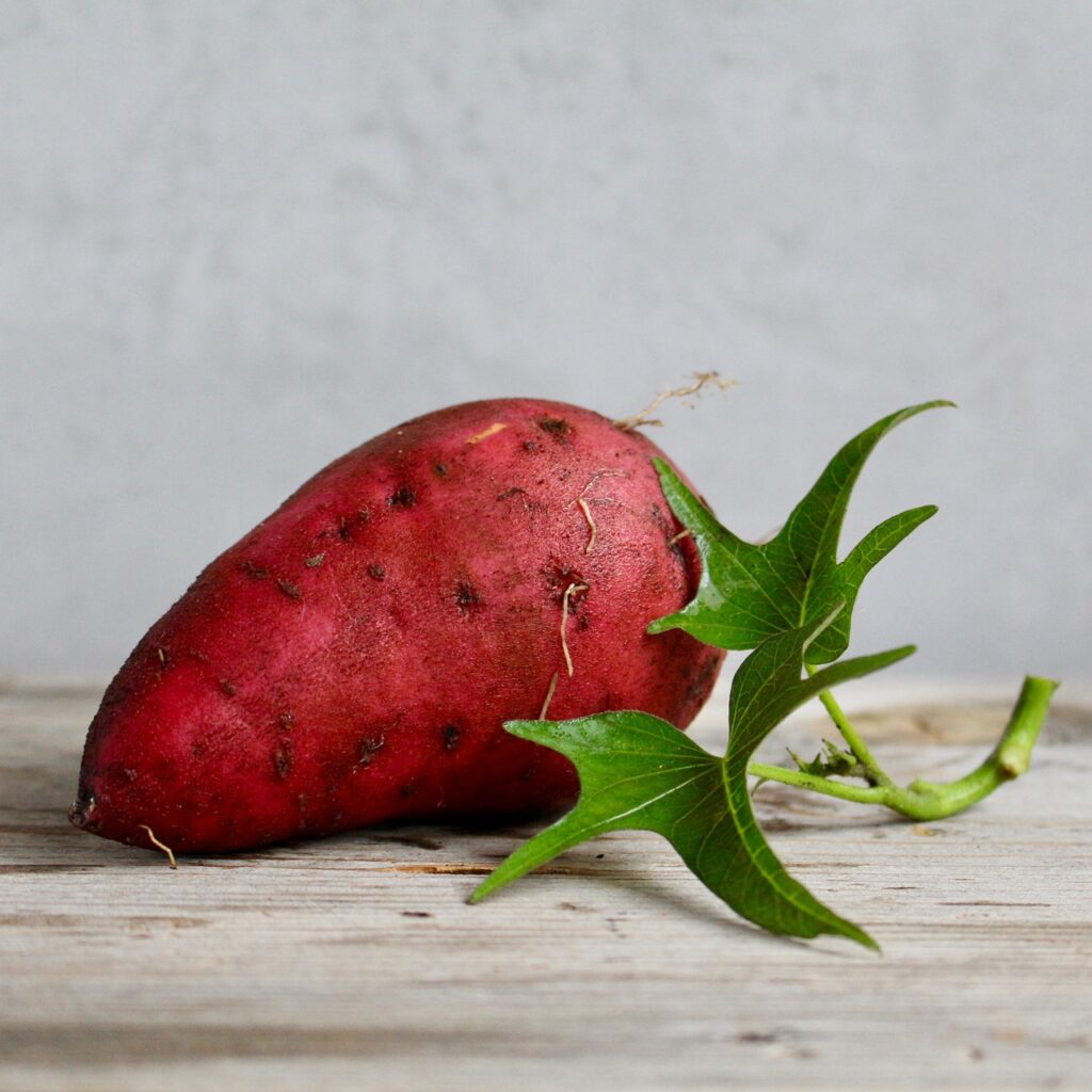 uncooked white sweet potatoes